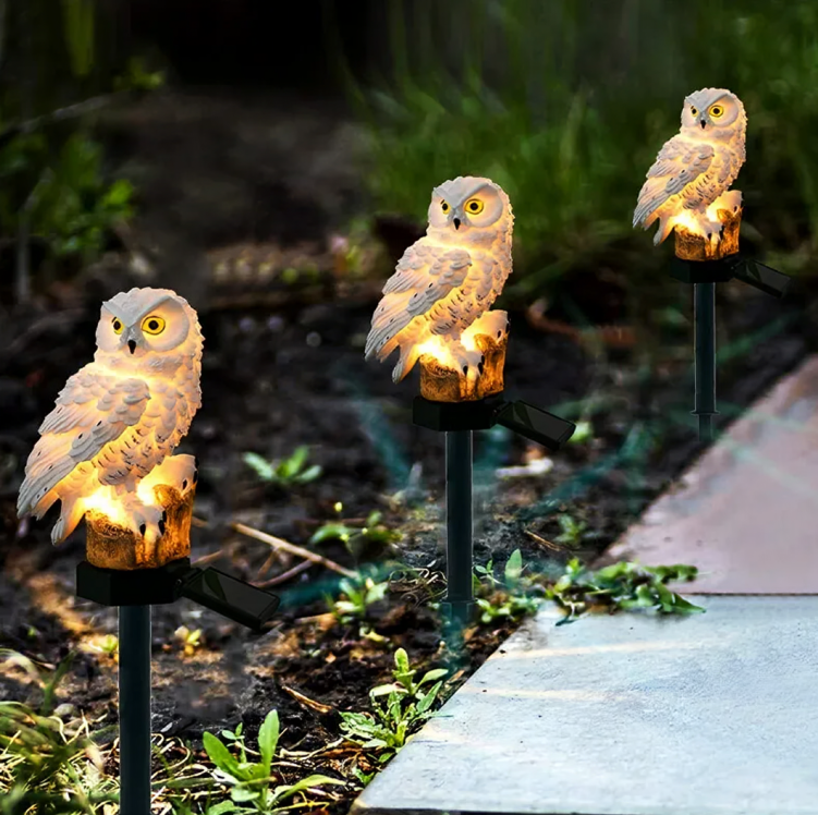 Solar Lamp Owl Animal Solar Garden Lights Solar Powered Solar Led Light Outdoor Garden Decoration Lamp Waterproof Solar Lights