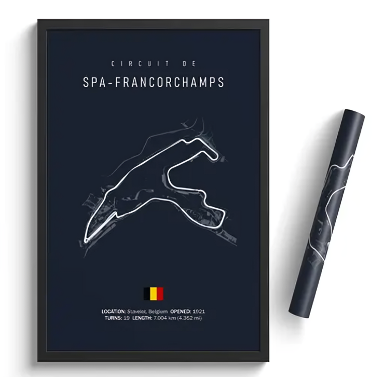 Formula One Posters Imola Monaco Track Circuit Canvas Painting F1 Wall Art Nordic Poster Aesthetic Motorsport Race Picture for Home Decor