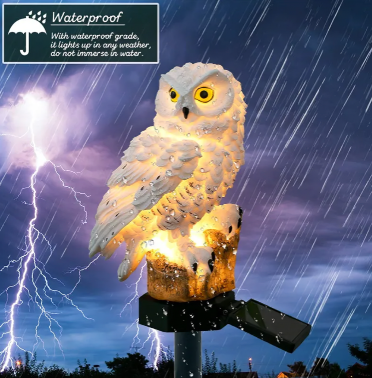Solar Lamp Owl Animal Solar Garden Lights Solar Powered Solar Led Light Outdoor Garden Decoration Lamp Waterproof Solar Lights