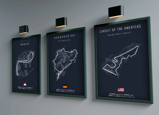 Formula One Posters Imola Monaco Track Circuit Canvas Painting F1 Wall Art Nordic Poster Aesthetic Motorsport Race Picture for Home Decor